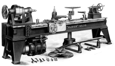 Oliver No. 20-A Pattern Makers Wood Turning 16" Lathe Owner's and Parts Manual.