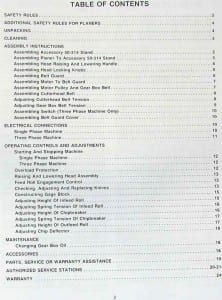 DELTA-Rockwell DC-33 13"x5.9" Wood Planer Operator & Part Manual