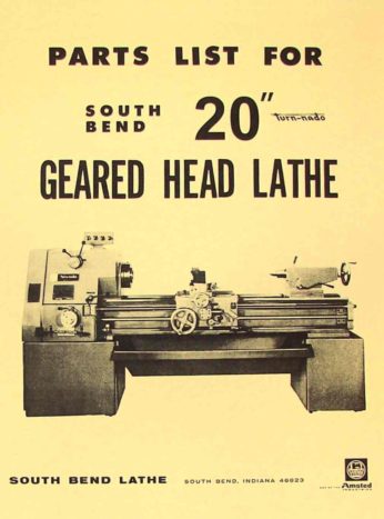 south bend 8 lathe manual